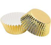200 Pcs Standard Sized Foil Cupcake Liners Baking Cups (gold) Best Gift