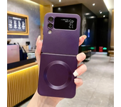 Magnetic Wireless Charge Magsafe Case for Samsung Galaxy Z Flip6 Flip5 Flip4 3 5g Matte Silicone Back Cover Zflip Flip 6 5 4 3