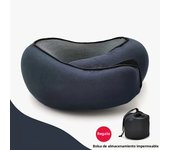 1pc Travel Pillow Pure Memory Foam Neck Pillow, Comfortable & Breathable Cover, Machine Washable, Airplane Travel Kit With Luxur