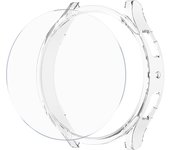 Glass+Case for Samsung Galaxy Watch 6 Classic 43mm 47mm Accessories PC Frame Protective Bumper galaxy Watch 6 40mm 44mm Cover