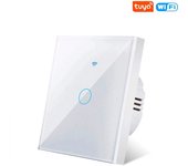 WiFi Smart Switch EU Light Wall Touch Switch 220V No Need Neutral Wire Tuya Smart Life Work with Alexa Google Home 1/2/3Gang