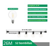 110V/220V Outdoor String Lights LED G40 Festoon Fairy Patio Garland Lamp Wedding Street Camping Garden Party Decoration Lights