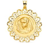 Inmaculada Romero - Medalla Virgen Esperanza Macarena de Sevilla Oro 18k 34 Mm