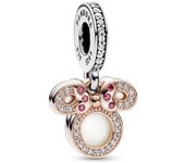 Charm Pandora Charm Colgante Doble Silueta Minnie Mouse de Disney 782615C01