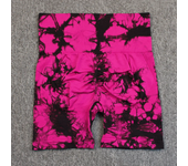 Tie-Dye Yoga Shorts for Women High Elastic Gym Shorts Push Up Sports Shorts Running Workout Fitness Women Short Sports Leggings