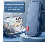 Portable Large Capacity Pencil Case Upper Pen Box Multifunctional Stationery Bag Boy Back to School Office Supplies Stationery