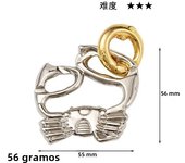 Classic IQ Metal Brain teaser Magic Puzzles Game Toys For Children Adults Funny Gifts Educational Toys Metal Puzzle