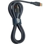 Cable USB tipo C 30W carga rápida LDNIO accesorio teléfono, tablet, 1 metro para transferencia de datos, color gris robusto y resistente, usb type c cable smartphone color grey, length 1000mm