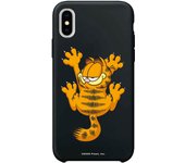 Funda original compatible con Iphone X-Xs Negro con un diseño de Garfield Arañazo