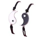. Pulseras Ying-Yang, pulseras para parejas, hermanos-as, amigos, Se iluminan en la oscuridad.