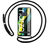 Tumundosmartphone Funda Colgante Transparente Realme Narzo 50 5G Negro