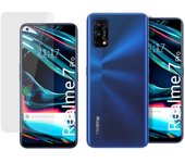Tumundosmartphone Pack 2 En 1 Funda Gel Transparente + Protector Cristal Templado para Realme 7 Pro