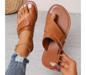 Women Slippers Outside Casual Beach Women Shoes Summer New Flats Flip Flop Sandals Walking Clip Toe Rome Buckle Ladies Slides
