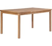Mesa de Jardín de Madera maciza de Teca 150x90x77 cm