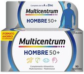 Multicentrum Hombre 50+ Complemento Alimenticio Completo para Hombres Mayores de 50 Años 90 Comprimidos