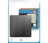 Tuya Wifi Smart Switch No Neutral Wire 1 2 3 Gang Light Switch Smart Life APP Works With Google Home Alexa Remote Control
