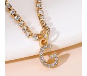 Tiny A-Z Initial Letter Anklets For Women Fashion Zircon Rhinestone Tennis Chain Anklet Bracelet Summer Beach Barefoot Jewelry