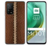 Tumundosmartphone Funda Gel Tpu para Xiaomi Mi 10T / 10T Pro diseño Cuero 01 Dibujos