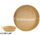 23CM Air Fryer Disposable Baking Paper Liner Non-Stick Mat Steamer Square Round Parchment for Microwave Oven Kitchen Cookers