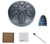 Steel Tongue Drum Portable Rain Drum Hand Pan Drum Percussion Musical Instruments 3 Inch 6 Notes For Yoga Meditation Musical Toy