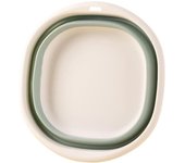 Fregadero plegable, fregadero plegable multiusos, Cuenco Cuadrado plegable para lavabo Platos (Blanco + Azul S)