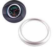 Aluminum alloy Car Styling Clock Compass Decorative Ring Trim Fit For Porsche 718 911 Macan Cayenne Panamera Auto Accessories