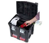 Suinga Trolley Compacto para Herramientas de Trabajo con Ruedas de Goma y Organizadores en Policarbonato