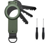 Key Organizer, Compact Keyholder, Anti-Lost Metal Keychain with Airtag Case, Compatible with Apple AirTag Finder Tracker, Alumin