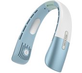 Ventilador de Cuello Colgrando sin Aspas, ventilador de Cuello Silencioso con 5 velocidades, cateria USB, Turbo, Mini Soplador de Aire frío