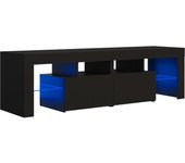 vidaXL Mueble de TV con luces LED 140x36,5x40 cm, Mueble de Salon, Mueble TV, Mueble TV salon, Mesa de TV, Mueble tele