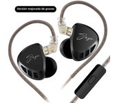 KZ Saga Wired Earphones Dynamic Drive High Sound Quality Mental In Ear Headset With Detachable Cable Stage Live Monitor Earphone