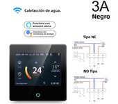 Tuya WiFi Smart Thermostat Heating Temperature Controller with Celsius/Fahrenheit LED Touch Screen Work with Alexa Google Home