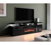 Mesa de tv Charlotte 151 , Muebles ES, LED, Black, 180 x 56 x 40cm
