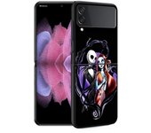 Jack Skellington Before Christmas PC Phone Case for Samsung Galaxy Z Flip4 Flip3 Flip Hard Dark Cover