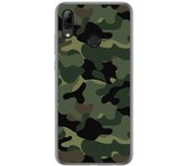 Tumundosmartphone Funda Gel Tpu para Huawei P Smart 2019 / Honor 10 Lite diseño Camuflaje Dibujos