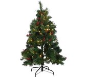 Arbol Led Pvc 80X80X120 150Leds Verde, Decoracióna de navidad para todos los hogares, Navidad Tradicional Red Forest
