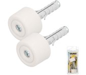 SANCO STORE - MAURER Tope Puerta Con Taco Nylon Blanco Blister 2 Piezas