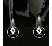 Car Door LED HD Welcome Courtesy Shadow Projector Lamp Logo Light For Renault Megane 2 3 4 Twingo Clio Talisman Captur Trafic RS