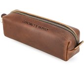 Retro Leather Pencil Case High Capacity Business Pencil cases For Kids Girl Boy School Office Pen Bag Pouch Stationery Supplies