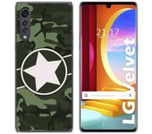 Tumundosmartphone Funda Gel Tpu para LG Velvet 5G diseño Camuflaje 01 Dibujos