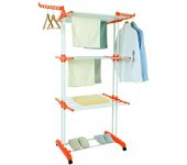TENDEDERO vertical Percheros De Pie CON RUEDAS TIPO TORRE ,Estante de secado de ropa , colgador de ropa con varillas plegables, almacenamiento compacto, soporte grande, stante de secado de ropa de 3 niveles