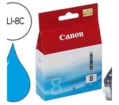Liderpapel Cartuchos de Tinta Ink-jet Canon IP3300 4200 4300 5200 5200R 5300 6600D 6700D MP500 530 600 800 810 IX4000 IX5000 Pro 9000 Cian CLI-8C - Alta Calidad