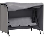 Outsunny Funda Balancín Jardín Funda Columpio Jardín Exterior Cubierta de Columpio con 2 Cremalleras Impermeable 205x124x164 cm