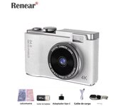 Cámara Digital HD 64MP Con Autofocus Para Fotografía Y Vídeo Pantalla De 2.4 Pulgadas Portátil Para Niños Y Adultos Principiantes Cámara De Vlog