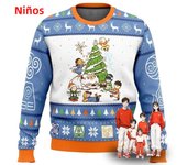 Avatar The Last Airbender Christmas Time Ugly Christmas Sweater Christmas Sweater Gift Santa Claus Pullover Kids 3D Sweatshirt