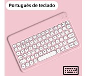 Wireless Keyboard And Mouse For Apple Samsung Bluetooth Keyboard for iPad iPhone Tablet Laptop Spanish Portuguese Russian French
