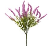 Poenia Arte Floral - Ramo de Lavanda Artificial - Realista - 41cm - Pack de 3