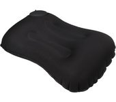 Almohada de viaje inflable ultraligera para acampar, para brindar apoyo lumbar al cuello, almohadas de aire comprimibles para acampar, hacer caminatas y mochileros, color negro