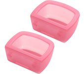2Pcs Hanging Dog Bowl with Hook Pet Feeder Bowl Food Dispenser Wire Cage Accessories for Pets Puppy Guinea Pigs Water Dish