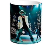Taza Michael Jackson. Thriller. Billy Jean. Beat it. Bad. Dangerous. Jam. Black or White. Heal the World. Musica. Rock. Pop